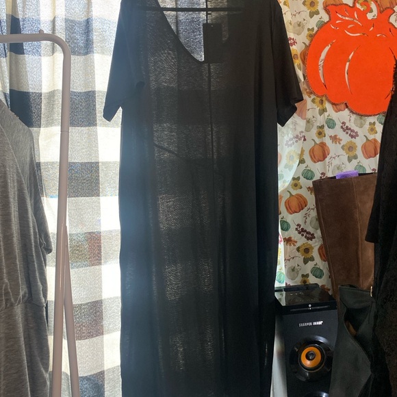 BLOOMCHIC MAXI DRESS SZ 22-24 Olive Green and Black NWT - Picture 4 of 7